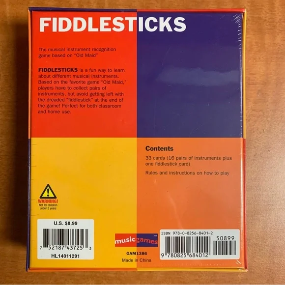 Fiddlesticks Card Game New In Box - Picture 2 of 2